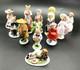 Franklin Mint 1980's The Woodmouse Family Porcelain Figurine Lot Of 14