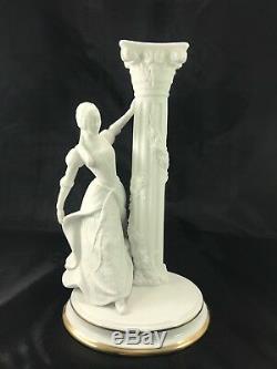 Franklin Mint 1987 The Romeo And Juiet Candlesticks Fine Porcelain 24