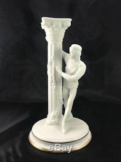 Franklin Mint 1987 The Romeo And Juiet Candlesticks Fine Porcelain 24