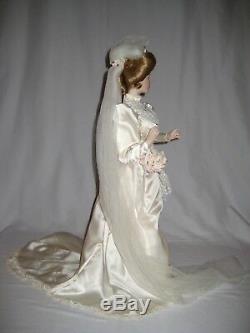 Franklin Mint 1988 Gibson Girl Victorian Bride Doll 22 Tall In porcelain