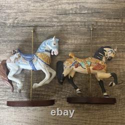 Franklin Mint 1988 Treasury of Carousel Art Menagerie Display 12 Animals 16.5