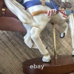 Franklin Mint 1988 Treasury of Carousel Art Menagerie Display 12 Animals 16.5