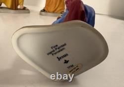Franklin Mint 1989 Last Supper Jesus & 5 Apostles Porcelain Figurines