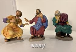 Franklin Mint 1989 Last Supper Jesus & 5 Apostles Porcelain Figurines