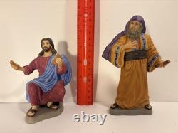Franklin Mint 1989 Last Supper Jesus & 5 Apostles Porcelain Figurines