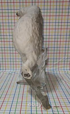 Franklin Mint 1989 Polar Bear Porcelain Figurine on Lead Crystal Iceberg Germany