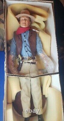 Franklin Mint 1990 John Wayne Cowboy Heirloom 21 Inch Porcelain Doll