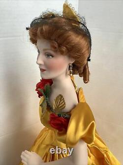 Franklin Mint 20 Porcelain Doll Gone With The Wind Belle Watling The Madame