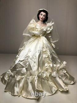 Franklin Mint 22 Porcelain Bride Scarlett OHara Gone With The Wind Doll