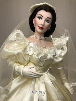 Franklin Mint 22 Porcelain Bride Scarlett OHara Gone With The Wind Doll