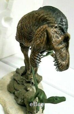 Franklin Mint 8 T-Rex Fight For Survival Porcelain Dinosaur Sculpture M. Trcic
