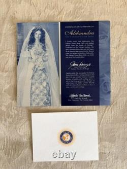 Franklin Mint Aleksandra The Faberge Winter Bride Porcelain Doll