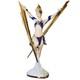 Franklin Mint Art Deco Lightning In Gold 1989 Collectible Goddess Figurine