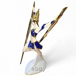 Franklin Mint Art Deco Lightning In Gold 1989 Collectible Goddess Figurine