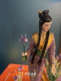 Franklin Mint Ayame Princess Of The Iris Blossoms Manabu Saito Japanese Figurine