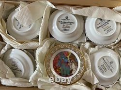 Franklin Mint Best-Loved Fairy Tales 50 Mini Plates Carol Lawson Complete 3.5 in