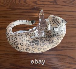 Franklin Mint Big Cats Of The World. Siberian White Tiger And The Snow Leopard