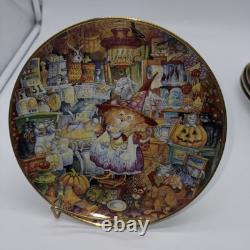 Franklin Mint Bill Bell Limited Edition Fine Porcelain Cat Plate Set Of 12