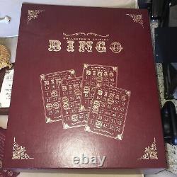 Franklin Mint Bingo Set Collectors Edition, Gold & Porcelain Complete RARE