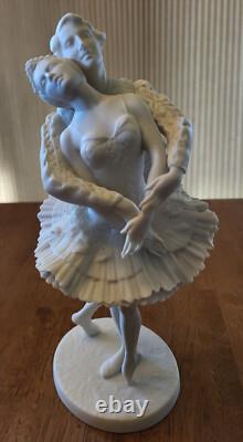 Franklin Mint Bisque Porcelain Ballet Sculpture Swan Lake 9.5 In. Ltd. Ed. U2539