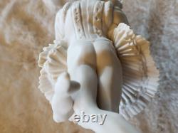 Franklin Mint Bisque Porcelain Ballet Sculpture Swan Lake 9.5 In. Ltd. Ed. U2539
