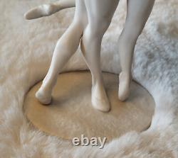 Franklin Mint Bisque Porcelain Ballet Sculpture Swan Lake 9.5 In. Ltd. Ed. U2539