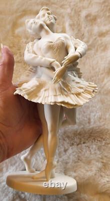 Franklin Mint Bisque Porcelain Ballet Sculpture Swan Lake 9.5 In. Ltd. Ed. U2539
