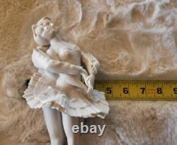 Franklin Mint Bisque Porcelain Ballet Sculpture Swan Lake 9.5 In. Ltd. Ed. U2539
