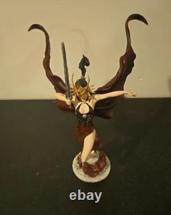 Franklin Mint Brom Angel Of Darkness Sculpture New