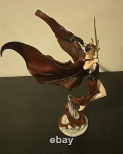 Franklin Mint Brom Angel Of Darkness Sculpture New