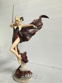 Franklin Mint Brom Angel Of Darkness Sculpture New