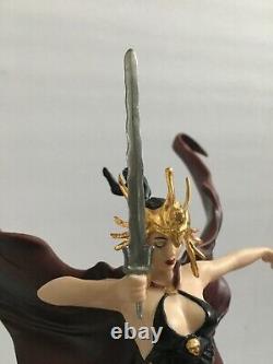 Franklin Mint Brom Angel Of Darkness Sculpture New