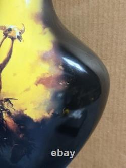 Franklin Mint Buck McCain Prayer to the Healing Spirit Native American Vase