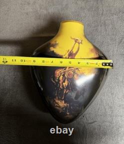 Franklin Mint Buck McCain Prayer to the Healing Spirit Native American Vase