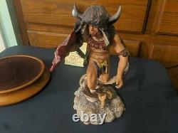 Franklin Mint Buffalo Dancer Porcelain Figure Sculpture-RF Murphy-Limited Ed