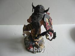 Franklin Mint Buffalo Dancer Porcelain Figure Sculpture-RF Murphy-Limited Ed