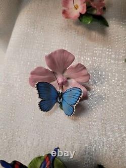 Franklin Mint Butterflies Of The World Porcelain Butterfly Set Lot of 12 RARE