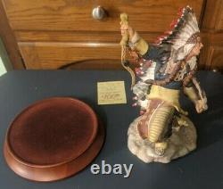 Franklin Mint CHEYENNE CHIEF Porcelain Figure Sculpture-1989 Limited Edition