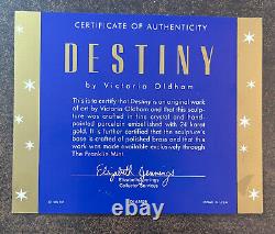 Franklin Mint COA DESTINY Sorceress Lady Victoria Oldham, Porcelain Figurine