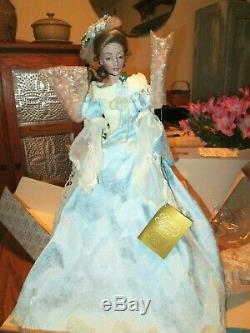 Franklin Mint Caroline At The Ball porcelain Doll Gloria Vanderbilt NIB COA