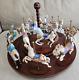 Franklin Mint Carousel Horses Set Of 12 1980's Stand NOT included