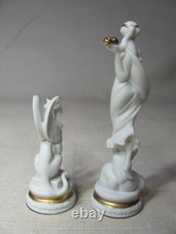Franklin Mint Chess Set Of The Gods Aphrodite Queen & Griffin Pawn Greek White
