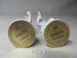 Franklin Mint Chess Set Of The Gods Aphrodite Queen & Griffin Pawn Greek White