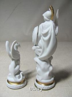 Franklin Mint Chess Set Of The Gods Athena Bishop & Griffin Pawn Greek White Nob