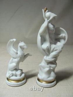 Franklin Mint Chess Set Of The Gods Athena Bishop & Griffin Pawn Greek White Nob Franklin Mint Chess Set Of The Gods Athena Bishop & Griffin Pawn Greek White Nob