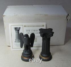 Franklin Mint Chess Set Of The Gods Corinthian Column & Roman Eagle Pawn Black
