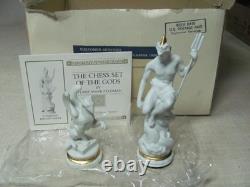 Franklin Mint Chess Set Of The Gods Poseidon Bishop & Griffin Pawn Greek White