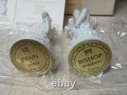 Franklin Mint Chess Set Of The Gods Poseidon Bishop & Griffin Pawn Greek White