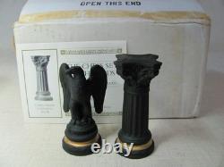 Franklin Mint Chess Set Of The Gods Rook Corinthian C. & Roman Eagle Pawn Black