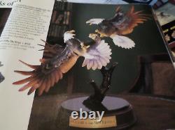 Franklin Mint Clash of the Sky Kings Sculpture New In Box with COA